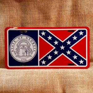 1956 GA Flag Car Tag